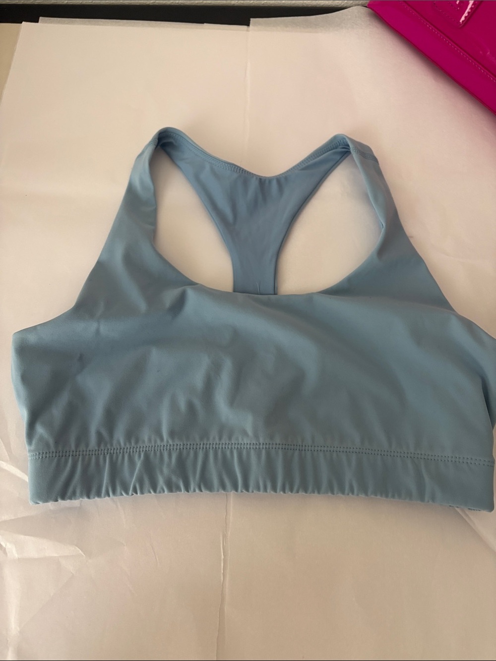 Outdoor Voices Powder Blue Racerback Sports Bra
